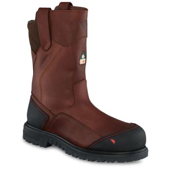 Red Wing Brnr XP 11-inch Waterproof CSA Safety Toe Pull-On Mens Safety Boots Dark Brown - Style 3553